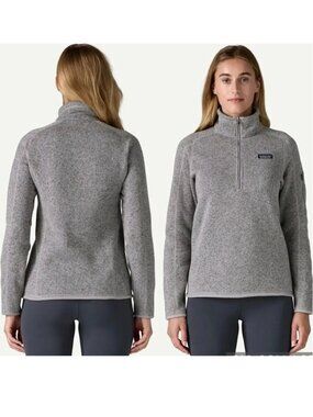 NWOT Patagonia Better Sweater 1/4 Zip Pullover Gray Fleece Sizes M